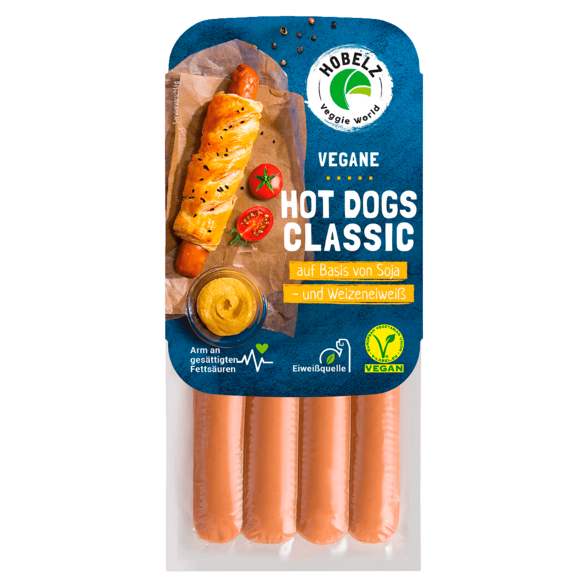 Hobelz Veggie World Hot Dogs Classic vegan 200g